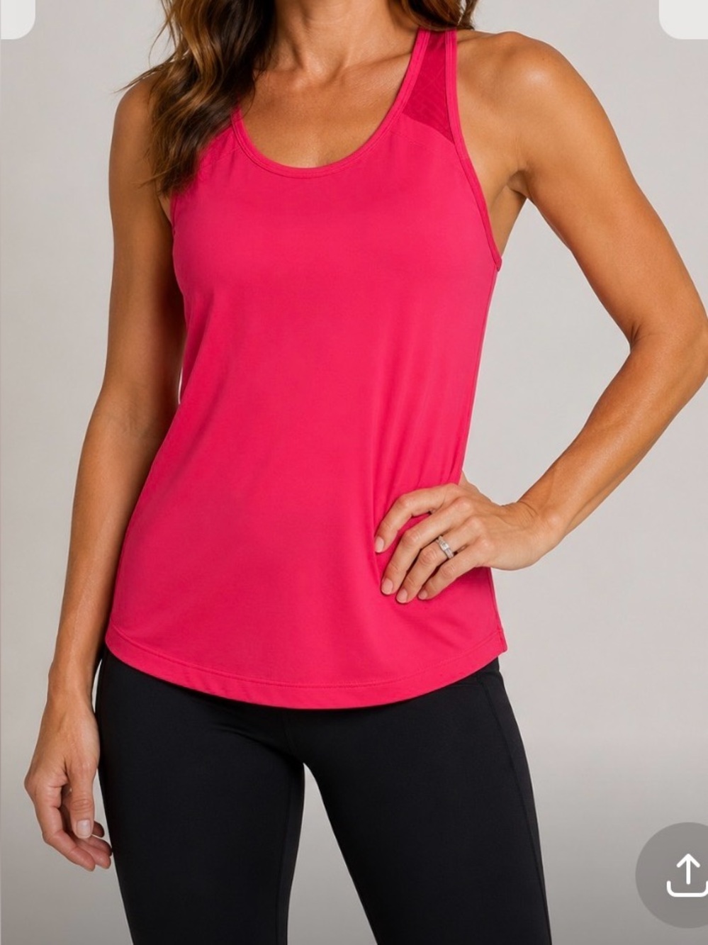🩷 Lolë Women’s Fuchsia Vibrant Pink Athletic Tank Top Size Small